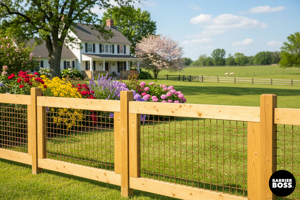 Brown Hog Wire Fence Panels - Image 26