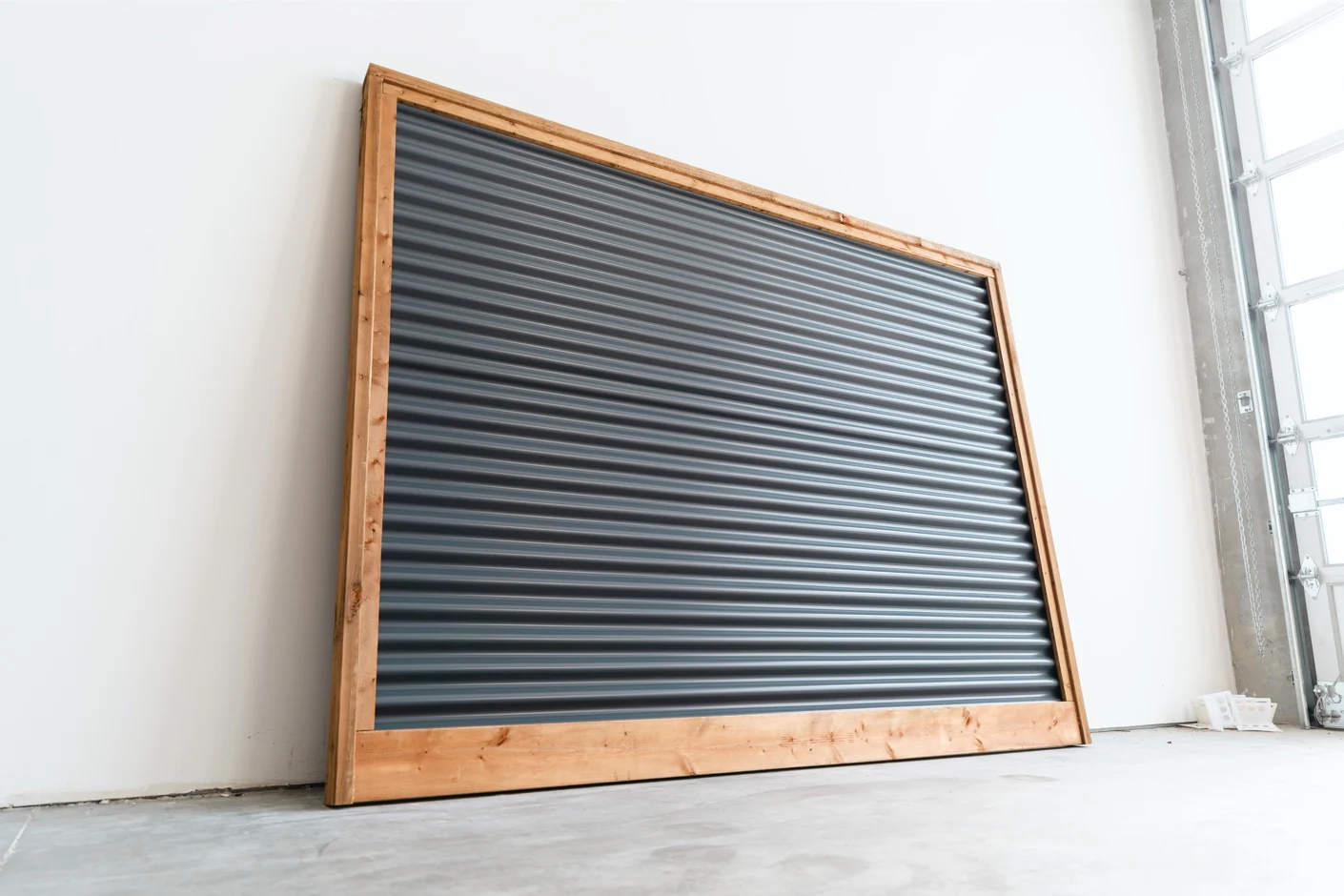 Corrugated Metal Privacy Fence Panels – Treated Wood Frame - Image 93