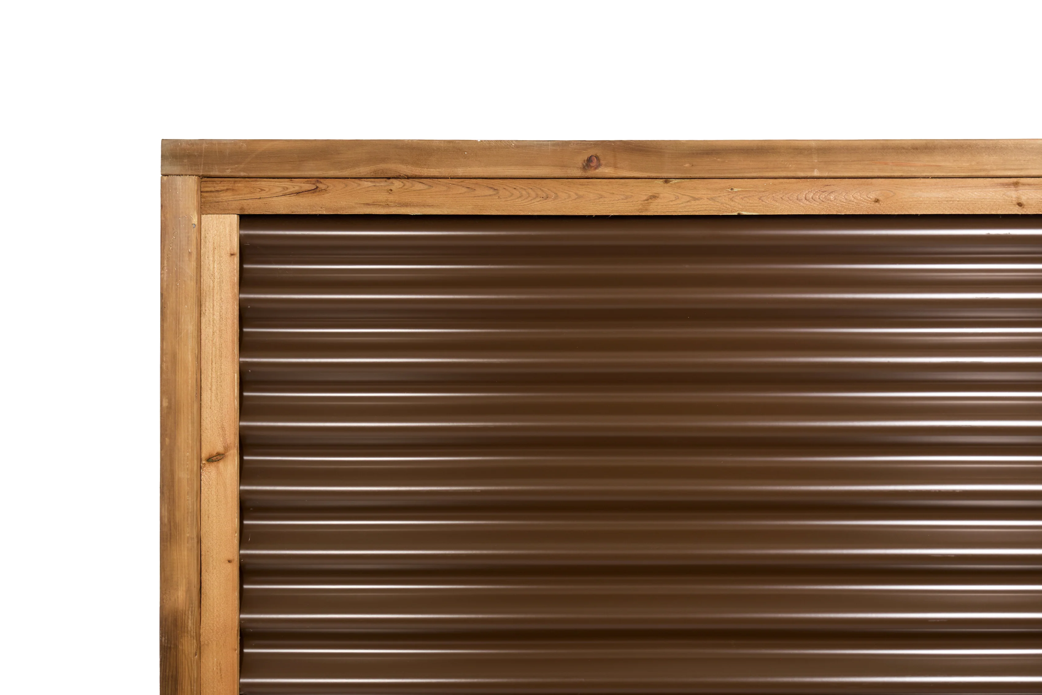 Corrugated Metal Privacy Fence Panels – Treated Wood Frame - Image 18