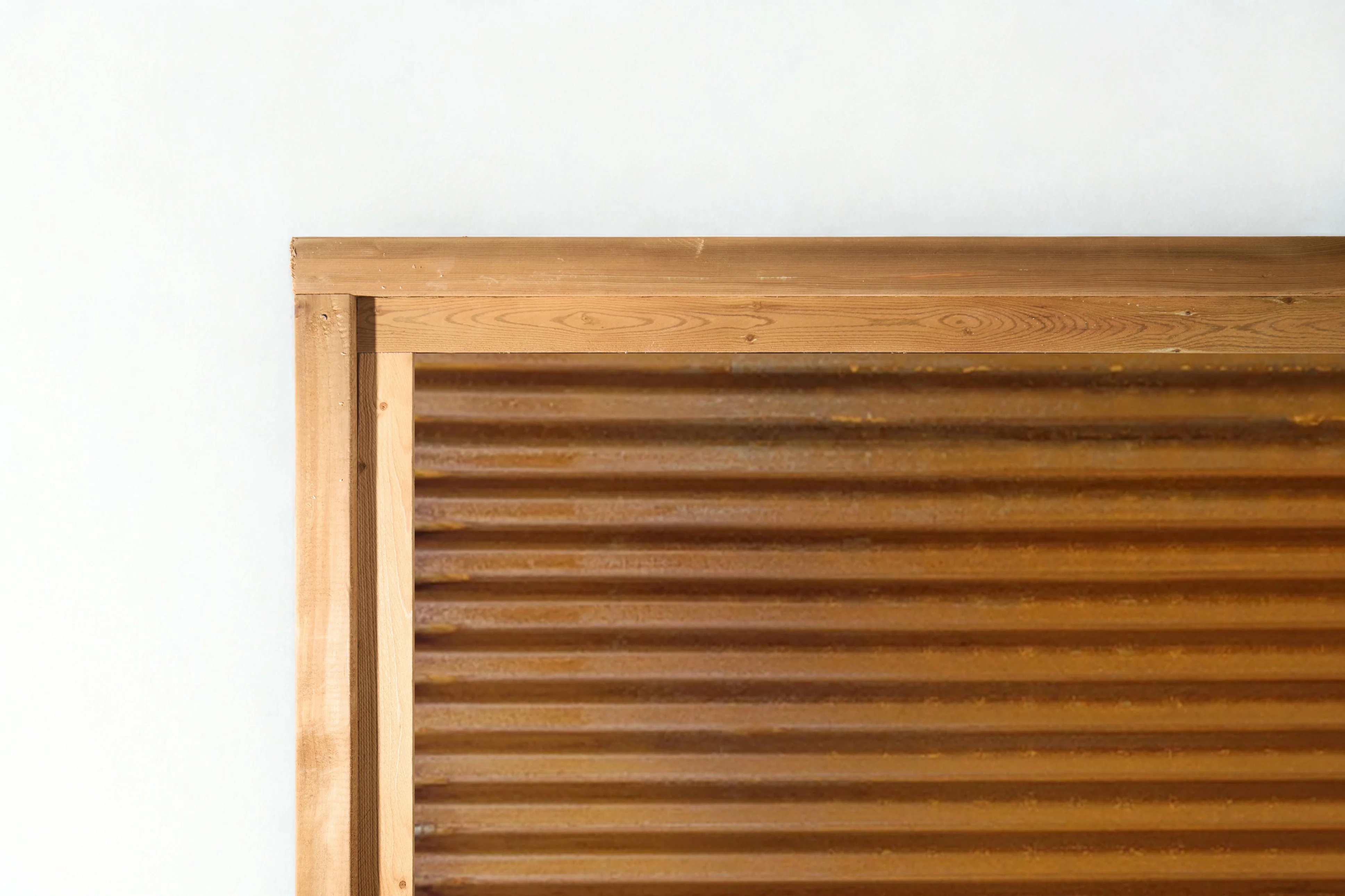 Corrugated Metal Privacy Fence Panels – Treated Wood Frame - Image 22