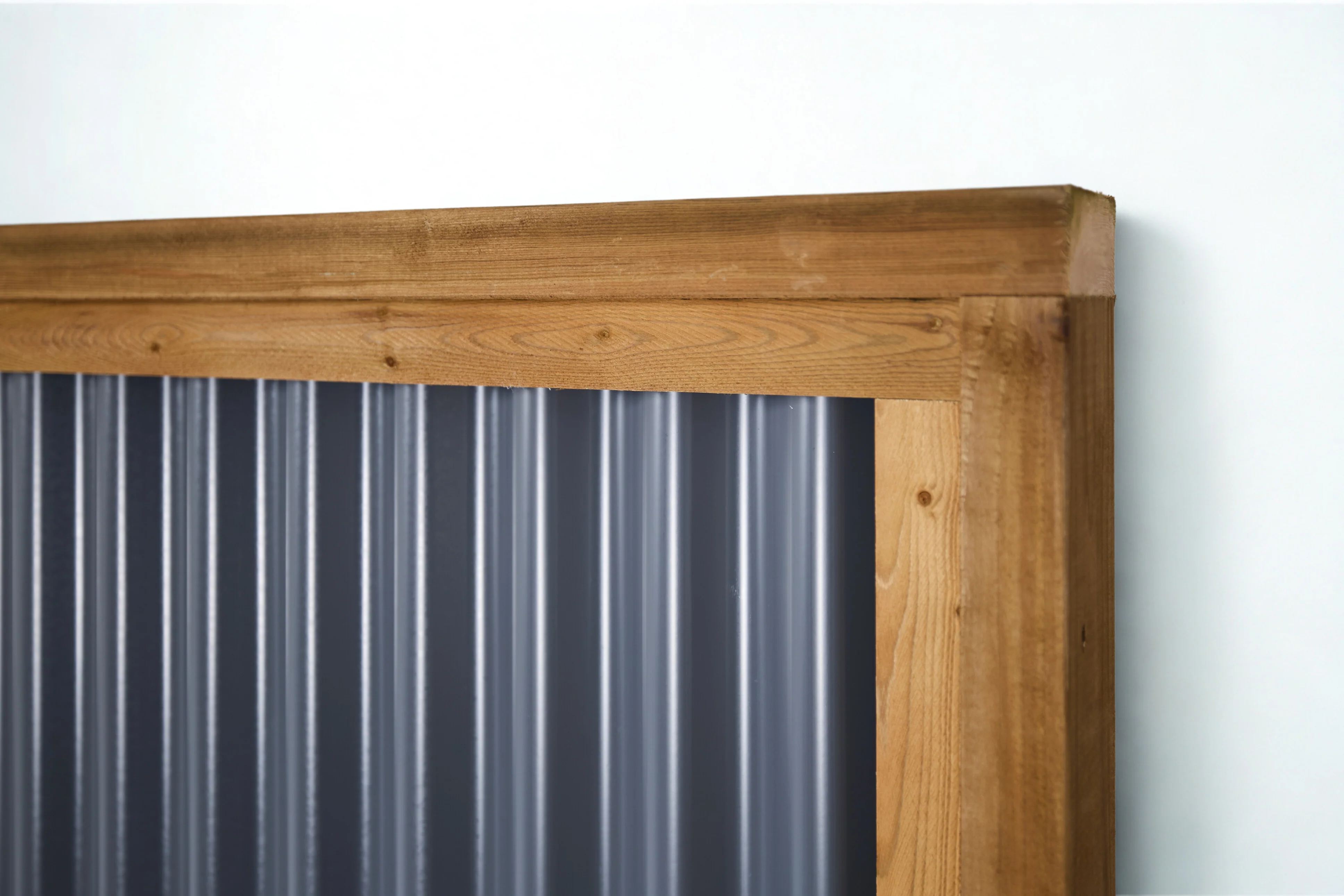 Corrugated Metal Privacy Fence Panels – Treated Wood Frame - Image 15