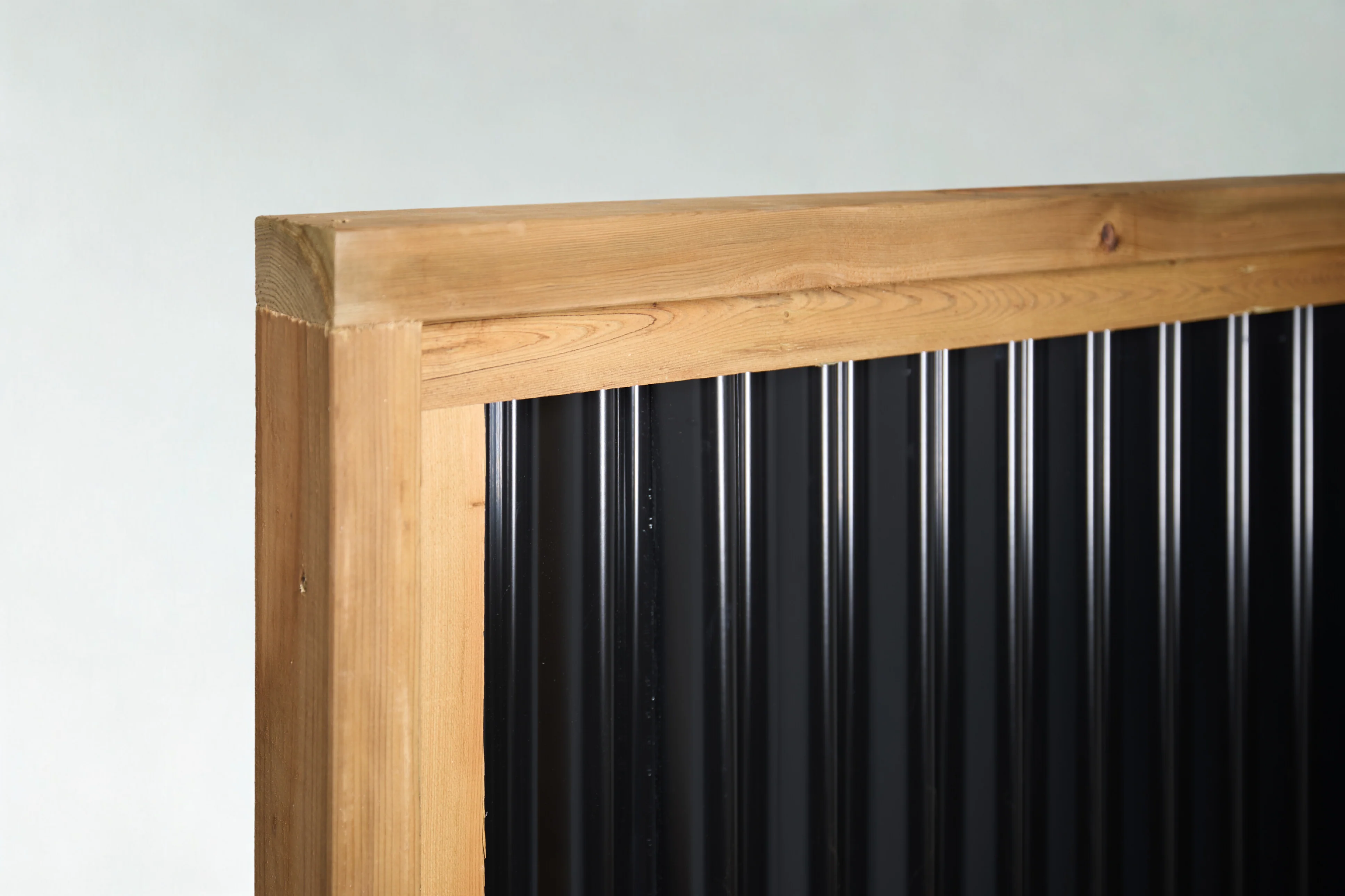 Corrugated Metal Privacy Fence Panels – Treated Wood Frame - Image 13