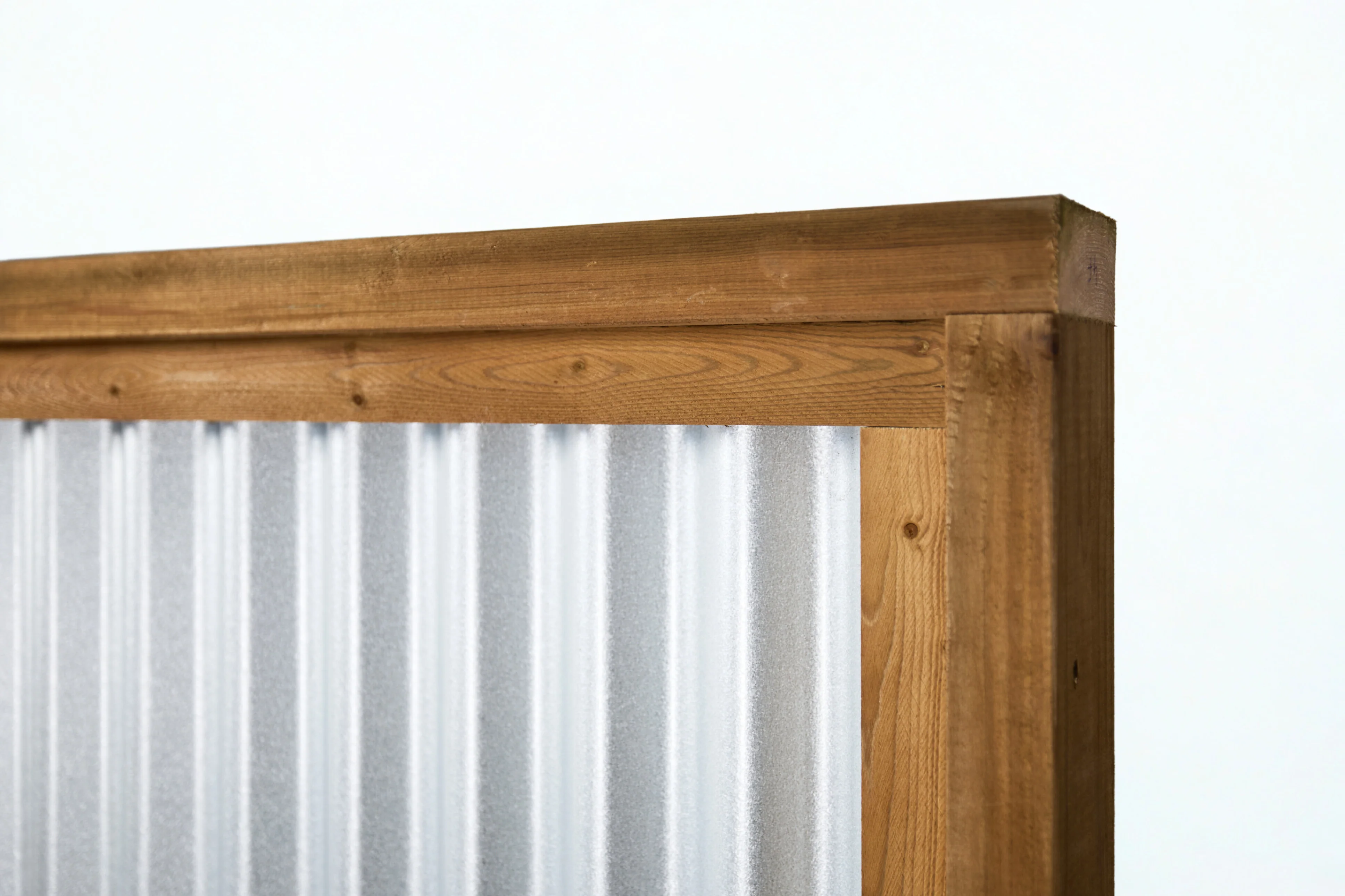 Corrugated Metal Privacy Fence Panels – Treated Wood Frame - Image 16
