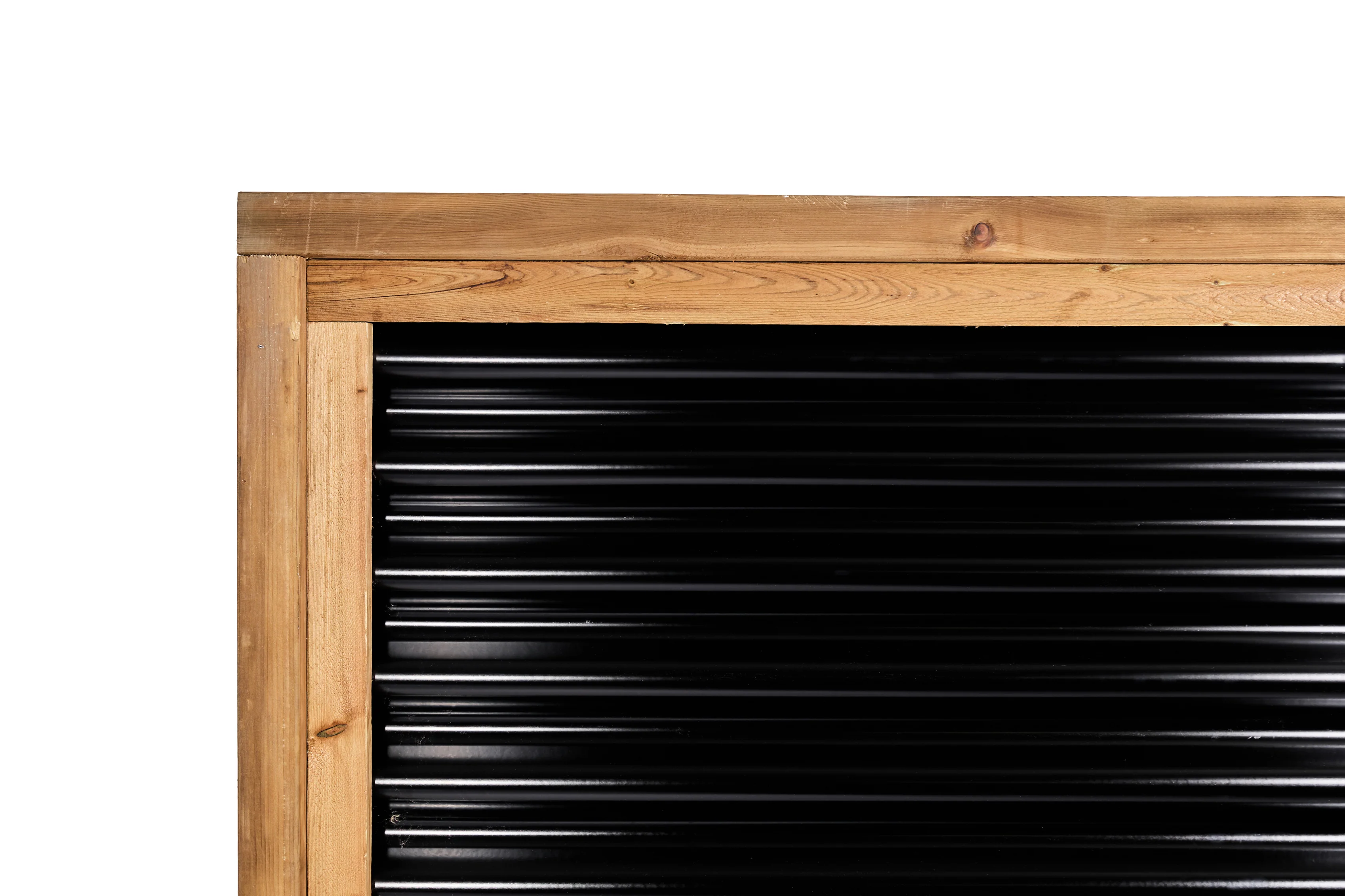 Corrugated Metal Privacy Fence Panels – Treated Wood Frame - Image 17