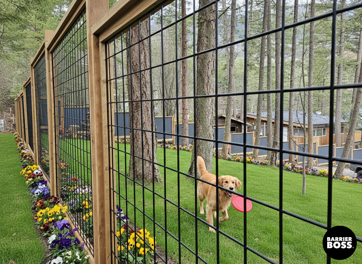 Black Hog Wire Fence Panels - Image 47