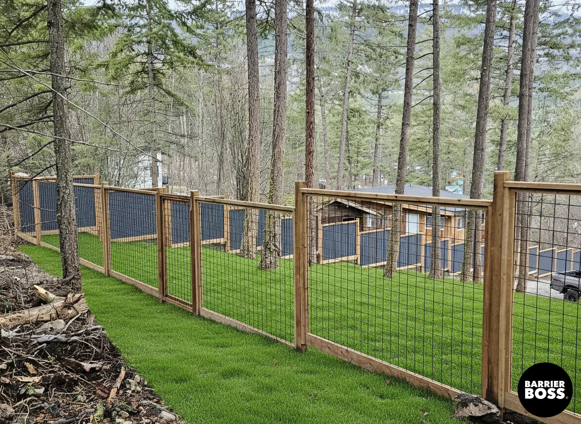 Black Hog Wire Fence Panels - Image 54