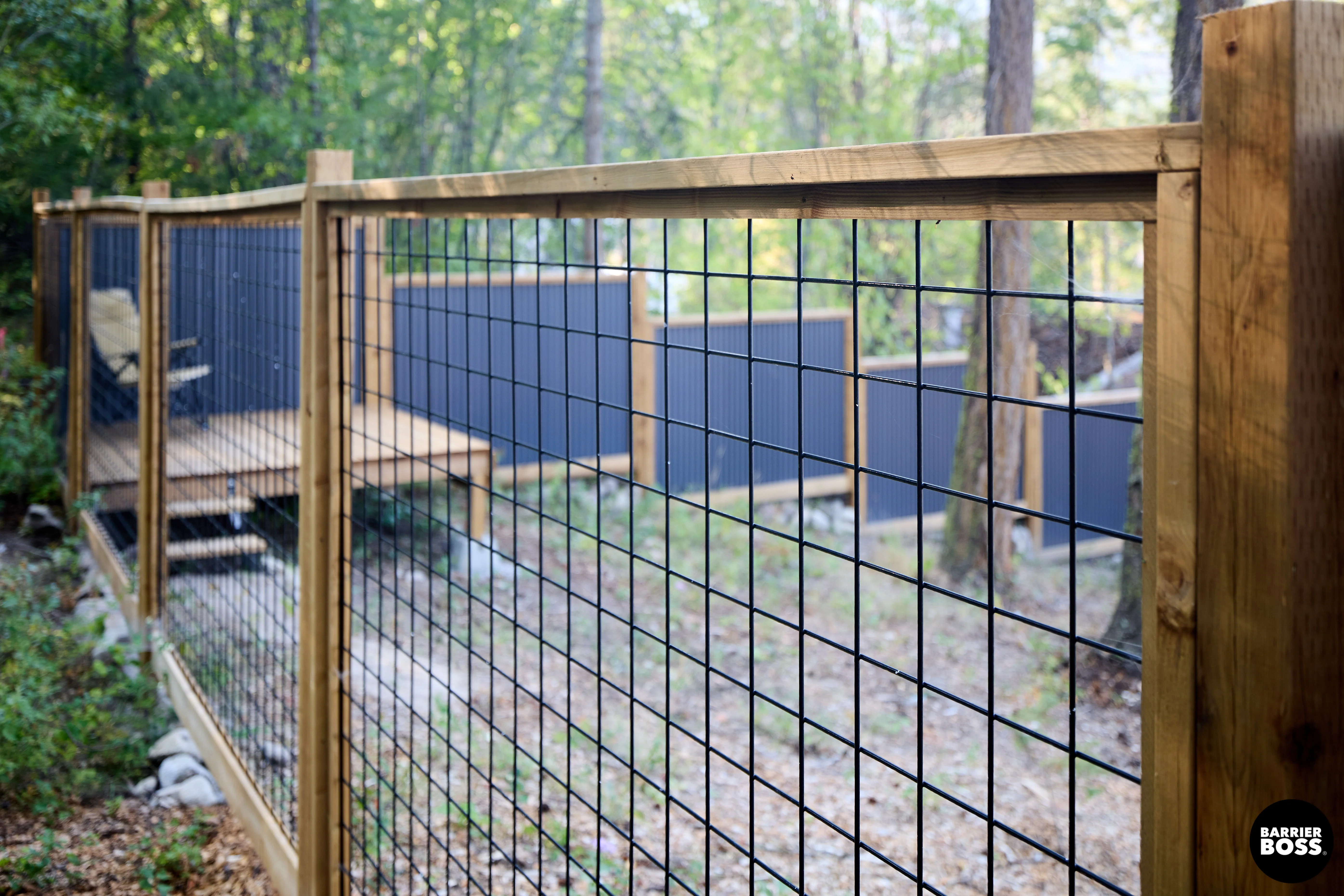 Black Hog Wire Fence Panels - Image 57