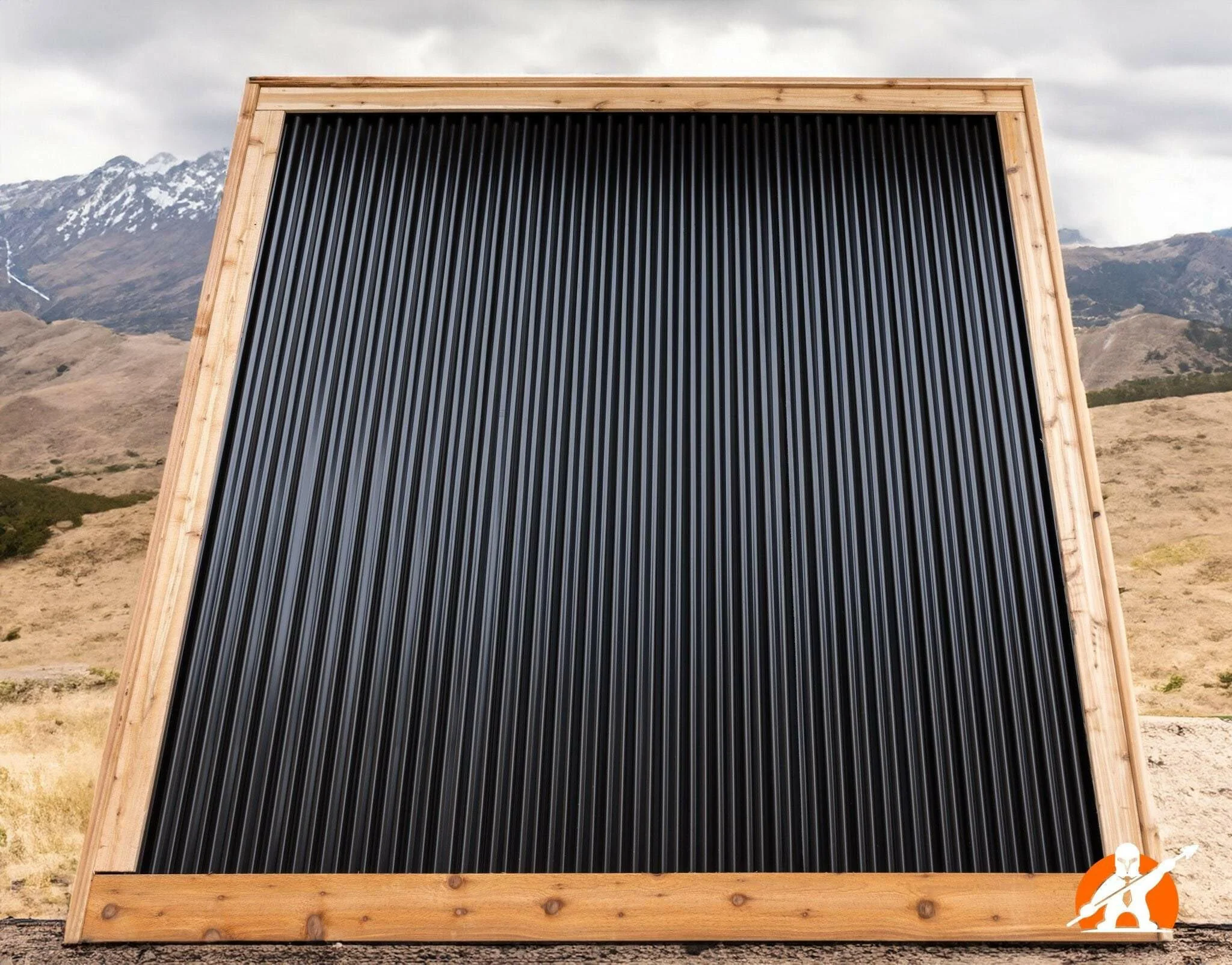Corrugated Metal Privacy Fence Panels – Cedar Wood Frame - Image 28